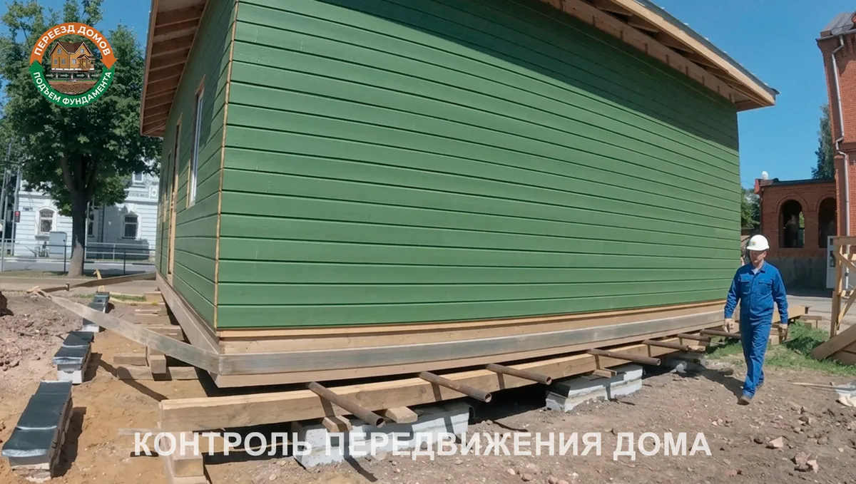 Перенос домов в Александрове: Синхронный контроль перемещения Перенос домов в Александрове — синхронный контроль перемещения