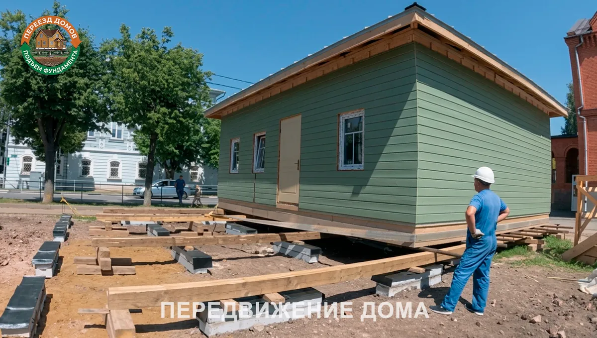 Перенос домов в Сергиевом Посаде: Горизонтальное передвижение дома — Сергиев Посад Перенос домов в Сергиевом Посаде — горизонтальное передвижение дома — Сергиев Посад