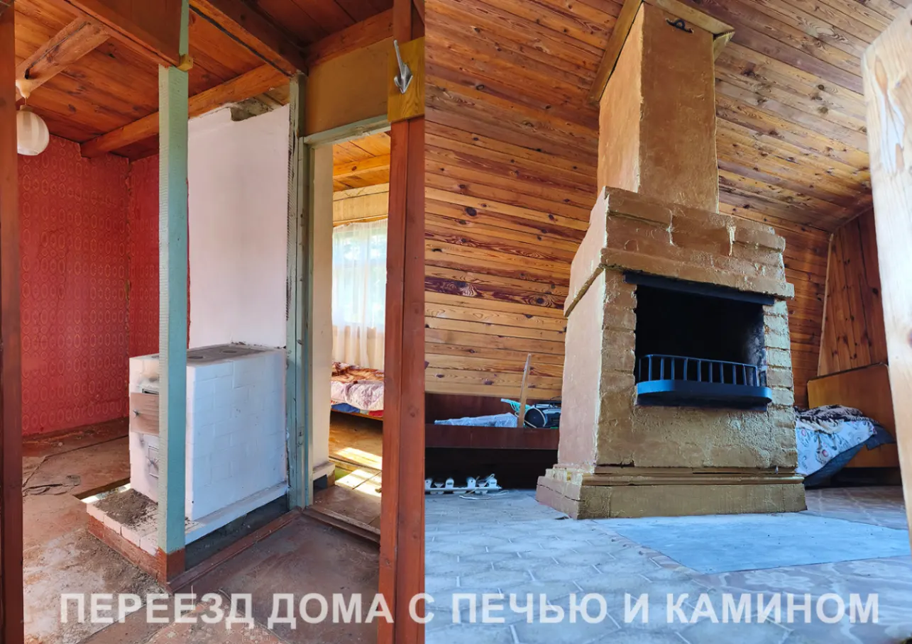 Каркасный дом 5×5 на временных опорах при переносе — СНТ Сосна Подъём каркасного дома на домкратах и швеллерах перед сдвигом — СНТ Сосна, Кольчугинский район